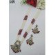 White Pearl Multistrand Meenakari Peacock Pendant Necklace Set