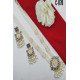 Green Mint Kundan Square Pendant Pearl Beaded Necklace Set