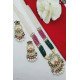 Multicolor Meenakari Long Pendant Necklace Set with Pearl Drops