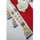 Elegant Pearl Beaded Temple Pendant Long Necklace Set