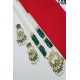 Multicolor Meenakari Long Pendant Necklace Set with Pearl Drops