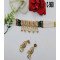 Traditional Kundan Choker Necklace Set with Multicolor Pearl Beads