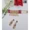 Designer Pink Traditional Kundan Choker Necklace Set with Pearl Beads 