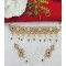 Traditional Green Kundan Pearl Choker Set