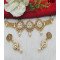 Antique Gold Plated Choker Set with Pearl Drops