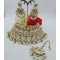 Royal Antique Gold Green Kundan Bridal Choker Set