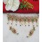 Designer Dual Color Floral Choker Set with Pearls 