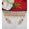 Modern Square Peach Stone Choker Set