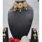 Antique Gold Choker Set with Pearl Drops
