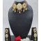 MultiColor Antique Gold Choker Set with Pearl Drops