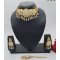 Designer Elegant Polki Necklace Set – Champagne Gold