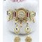 Classic Multicolor Pearl & Kundan Bridal Necklace Set