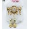 Matte Gold Dual Color Long Necklace – Temple Inspired