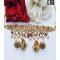 Antique Kundan Pearl Bridal Choker Set with Jhumka Earrings