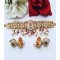 Designer Pink Antique Kundan Pearl Bridal Choker Set with Jhumka Earrings