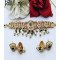 Designer Green Antique Kundan Pearl Bridal Choker Set with Jhumka Earrings