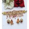 Traditional Megenta-Stone Choker Set with Pearls & Kundan Work