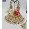 Premium Kundan Pearl Bridal Choker Set with Earrings & Maang Tikka