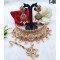 Heavy Bridal Rani Kundan Choker Set with Maang Tikka – Antique Finish
