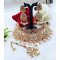 Heavy Bridal Dual Color Kundan Choker Set with Maang Tikka – Antique Finish