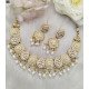 Floral Kundan Gold Necklace Set