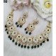 Floral Kundan Gold Necklace Set