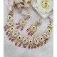 Floral Kundan Gold Necklace Set