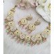 Floral Kundan Gold Necklace Set