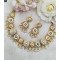 Royal Kundan Round Motif Choker Necklace Set with Pearl Drops