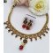Ethnic Kundan Choker Necklace Set with Earrings