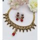 Designer Ethnic Kundan Choker Necklace Set with Earrings