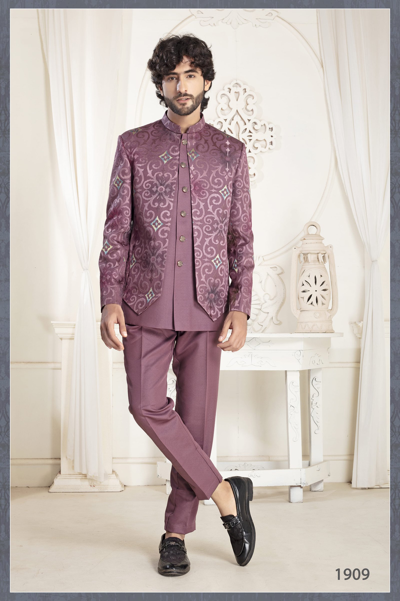 Designer Double Pattern Jodhpuri  Suit