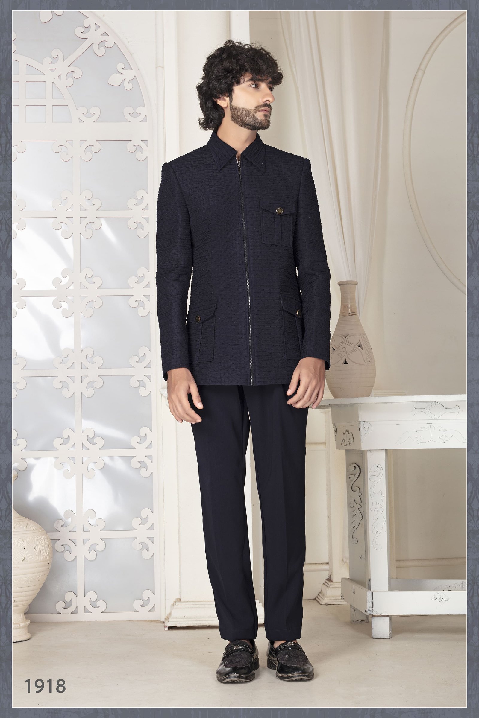 Designer Zip Pattern Jodhpuri For Wedding