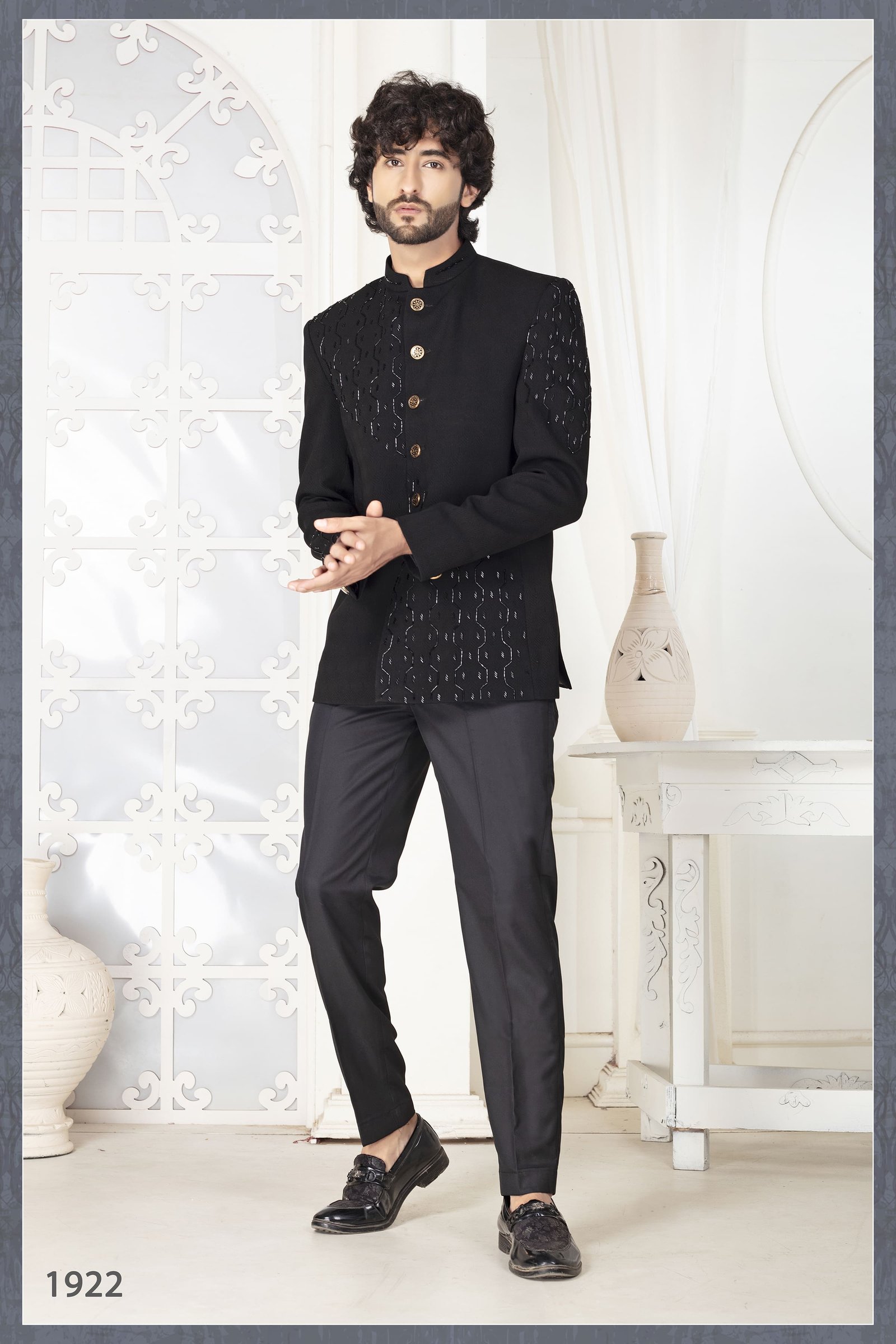 Designer Handwork Bandgala For Groom