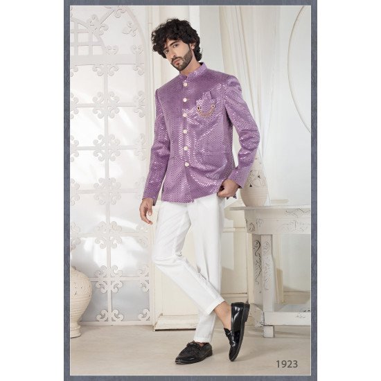 Designer Onion Color Sequence Work Jodhpuri