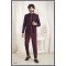 Designer Mehroon Color Double Pattern Jodhpuri For Men