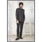 Black Sequence Work Zip Paattern Bandgala For Men