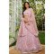 Blush Pink Embellished Net Lehenga Choli with Dupatta