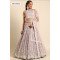 Designer Muave Floral Embroidered Lehenga Choli with Multicolor Accents – Light Festive & Daywear Elegance