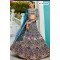 Navy Blue Embroidered Lehenga Choli and Sequin Work