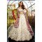 Ivory & Purple Designer Embroidered Bridal Lehenga Set