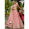 Elegant Pink Sequence & Zari Embroidered Lehenga Set