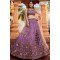 Royal Purple Heavy Embroidered Lehenga Set with Mirror & Sequin Detailing