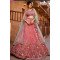 Pink Heavy Embroidered Lehenga Set with Mirror & Sequin Detailing