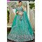 Designer Sea Green Designer Embroidered Lehenga Choli with Floral Detailing