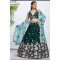 Elegant Green Floral Lehenga Choli with Organza Dupatta – A Regal Choice for Day Weddings & Mehendi