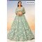 Designer Embroidered Seagreen Net Lehenga Choli with Sequin Work 