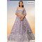 Designer Mauve Embroidered Lehenga Set with Floral Detailing
