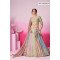 Pastel Multi-Panel Embroidered Lehenga Set in Lime Green & Blush