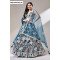 Designer Navy Blue Floral Embroidered Lehenga Choli with Net Dupatta – Bridal & Festive Wear